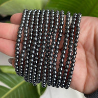 Hematite Crystal Beaded Bracelet