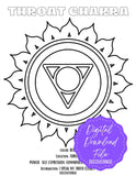 Throat Chakra Downloadable Coloring Page