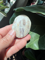 White Moonstone Palm Stone 1 stone