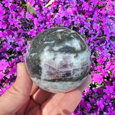 Purple Sphalerite Sphere