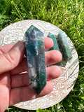 Moss Agate Double Terminated Points