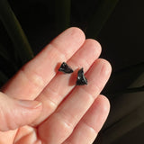 Raw Black Obsidian Earrings