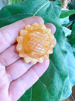 Orange Calcite Sunflower
