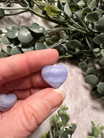 Blue Lace Agate Mini Heart 1 Stone