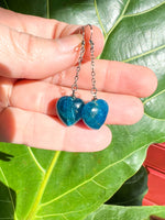 Blue Apatite Dangle Earrings