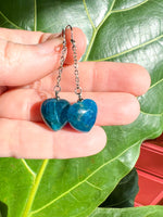 Blue Apatite Dangle Earrings