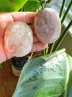Flower Agate Palm Stone - 1 item