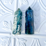 Moss Agate Tower Point Wand