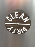 Clean/Dirty Wooden Dishwasher Magnets